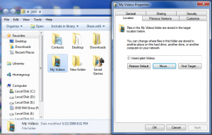 windows7 locatie